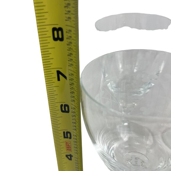 Set Of 4 Crystal Irish Coffee Glasses With Etched Shamrock Design - Picture 9 of 10